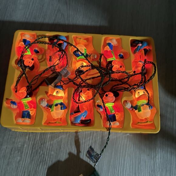 Disney 10 Light Christmas Tree String Lights MICKEY MOUSE & Friends Goofy Donald - Picture 8 of 11